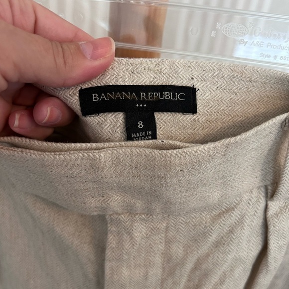 Banana Republic Linen Beige Bermuda Women’s Shorts Size 8. - Picture 7 of 8